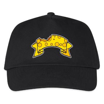 Banner Käse - Kinder Basecap - Schwarz - Vorne