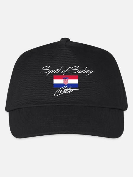 Spirit of Sailing Croatia - Kinder Basecap - Schwarz