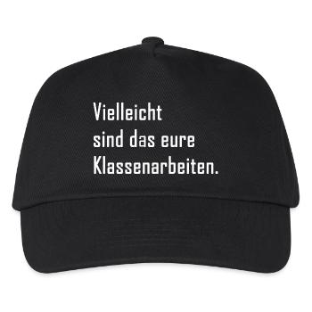 Vielleicht sind das eure Klassenarbeiten - Lehrer - Kinder Basecap - Schwarz - Vorne