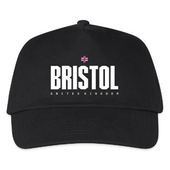 Bristol UK Bloc Mot-symbole - Casquette de baseball Enfant - noir - Devant