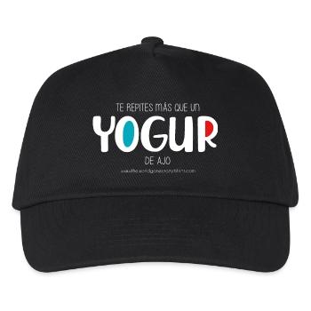 Knoblauchjoghurt (dunkel) - Kinder Basecap - Schwarz - Vorne
