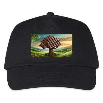 funny hooey chocolate grows on tress - Kids’ Baseball Cap - black - Front