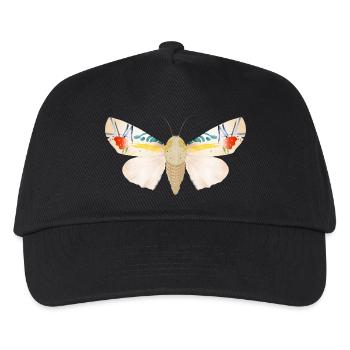 Baorisa hieroglyphica seltener Schmetterling - Kinder Basecap - Schwarz - Vorne