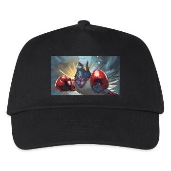 Wortspiel mehrdeutiger Ausdruck Taubenschlag Taubenschlag - Kinder Basecap - Schwarz - Vorne