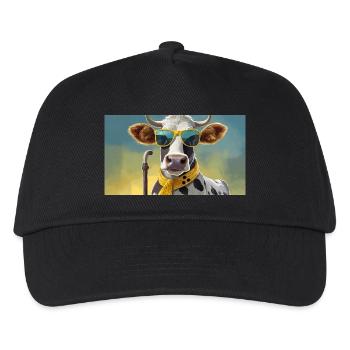 Wortspiel mehrdeutiger Ausdruck – Blinde Kuh - Kinder Basecap - Schwarz - Vorne