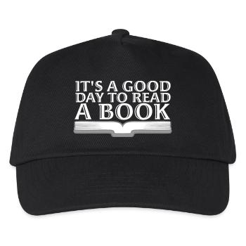 C’est une bonne journée pour lire un livre à l’école Lire l’amour - Casquette de baseball Enfant - noir - Devant