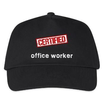 Office Worker - Kids’ Baseball Cap - black - Front