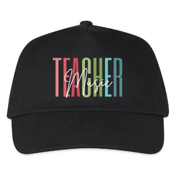 Professeur de musique Professeur de musique Cadeau de professeur de musique - Casquette de baseball Enfant - noir - Devant