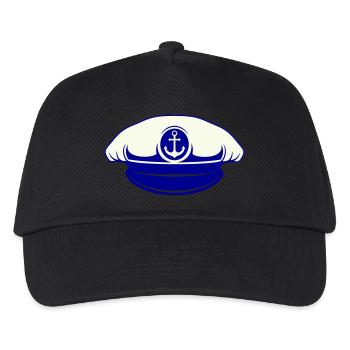 sailor cap - Kids’ Baseball Cap - black - Front