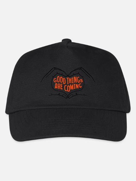 Good Things Are Coming - zweifarbig - Kinder Basecap - Schwarz