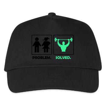 problem solved fitness - Kinder Basecap - Schwarz - Vorne