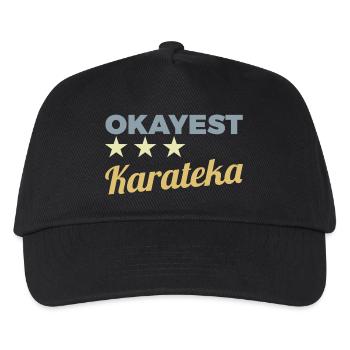 Okayest Karateka - Kinder Basecap - Schwarz - Vorne