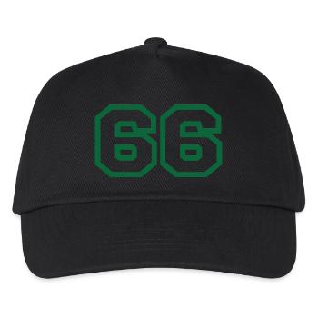 Nummer 66 Sport - Kinder Basecap - Schwarz - Vorne