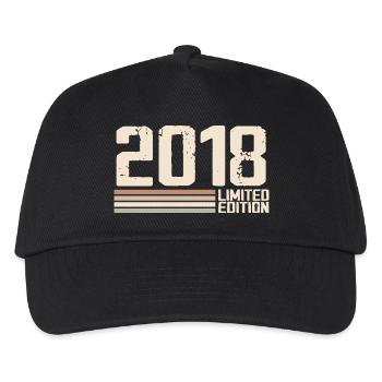 2018 Millésime 2018 Anniversaire 2018 Rétro 2018 - Casquette de baseball Enfant - noir - Devant