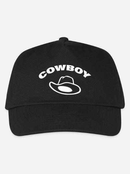 COWBOY - Kinder Basecap - Schwarz