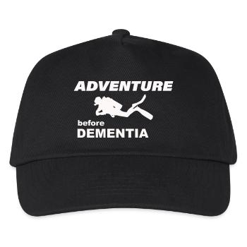 DIVING ADVENTURE - Kids’ Baseball Cap - black - Front