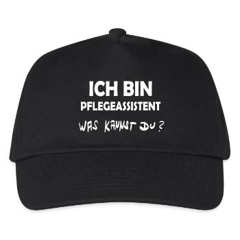 Beruf Pflegeassistent - Kinder Basecap - Schwarz - Vorne