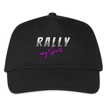 Rally my Sport grau pink - Kinder Basecap - Schwarz - Vorne