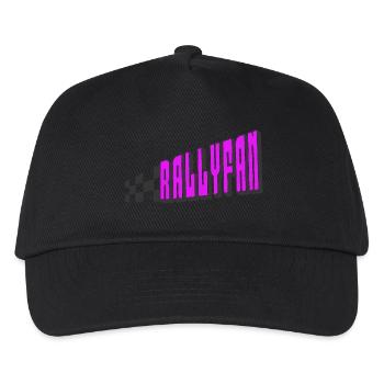 Rallyfan violet black - Kids’ Baseball Cap - black - Front