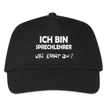 Sprechlehrer als Beruf - Kinder Basecap - Schwarz - Vorne