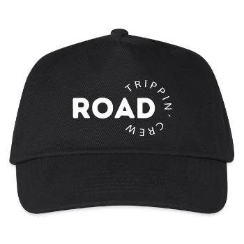 Road Trippin Crew Matching für Reiseabenteuer-Liebhaber - Kinder Basecap - Schwarz - Vorne