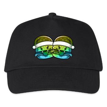 Burger de Noël - Casquette de baseball Enfant - noir - Devant