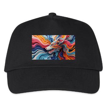 Create A Print In 3D Hyper Realistic - Kids’ Baseball Cap - black - Front