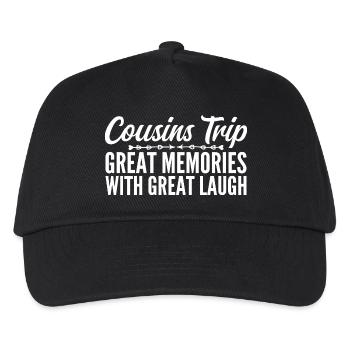 Cousin Trip 2025 - Kids’ Baseball Cap - black - Front