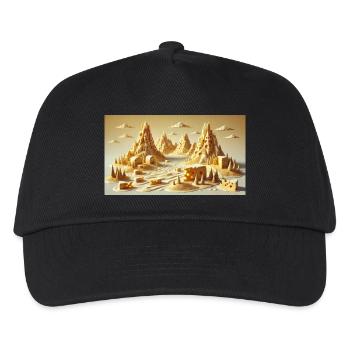 Fromage - Casquette de baseball Enfant - noir - Devant