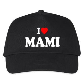 I love mami - Kinder Basecap - Schwarz - Vorne
