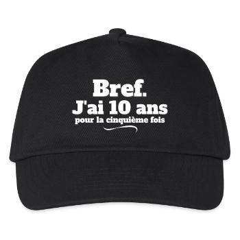 50 years old, 50 years old, I'm 50 years old - Kids’ Baseball Cap - black - Front