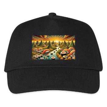 Sushi - Kinder Basecap - Schwarz - Vorne