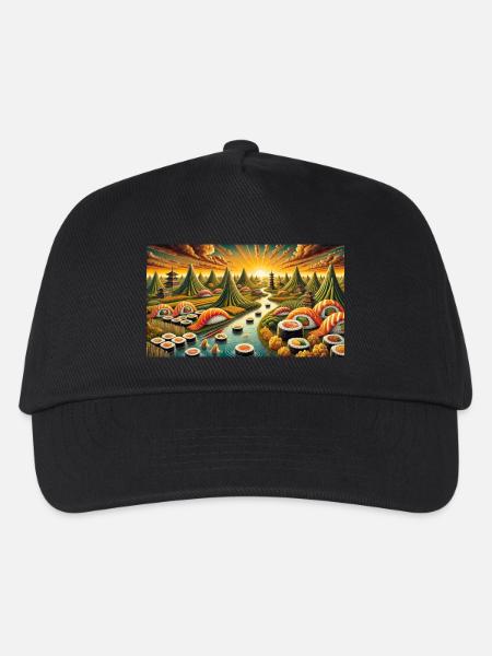 Sushi - Kinder Basecap - Schwarz