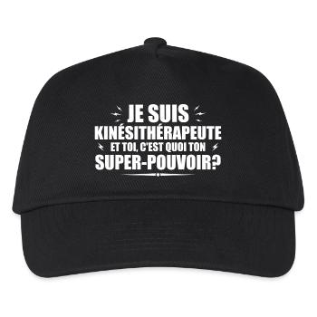 Physiotherapist. What's your superpower? - Kids’ Baseball Cap - black - Front