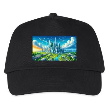 Ville futuriste - Casquette de baseball Enfant - noir - Devant
