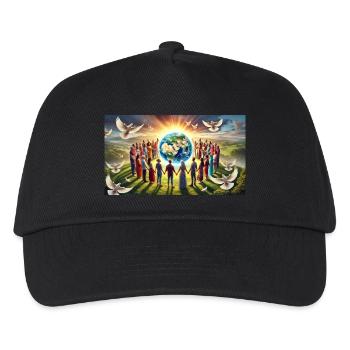 All Cultures - Kids’ Baseball Cap - black - Front