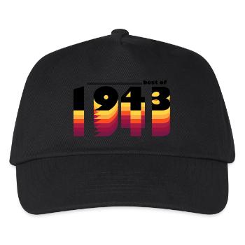 Vintage Bold Tribute to 1943 - Celebrate 82nd - Kids’ Baseball Cap - black - Front