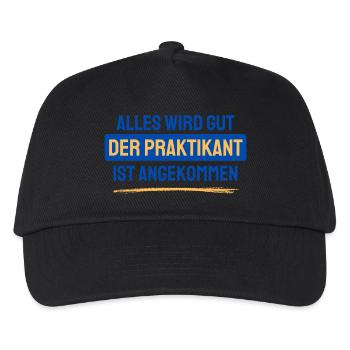 The intern is here - Kids’ Baseball Cap - black - Front