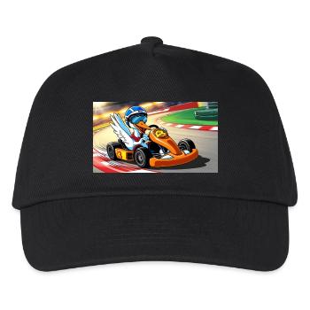 Stork Kart - Kinder Basecap - Schwarz - Vorne