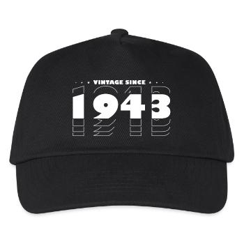 Vintage Bold Tribute to 1943 - Celebrate 82nd - Kids’ Baseball Cap - black - Front
