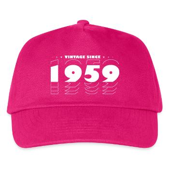 Vintage Retro Best of 1959, zur Feier des 66-jährigen Bestehens - Kinder Basecap - Fuchsia - Vorne