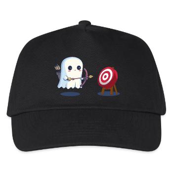 Geist Bogenschütze Kostüm Halloween - Kinder Basecap - Schwarz - Vorne