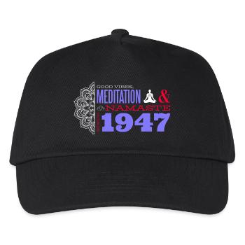1947 - 78 Jahre Meditation & Harmonie - Kinder Basecap - Schwarz - Vorne