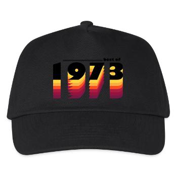 Vintage Bold Tribute to 1973 - Celebrate 52nd - Kids’ Baseball Cap - black - Front