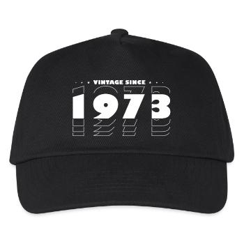 Vintage Bold Tribute to 1973 - Celebrate 52nd - Kids’ Baseball Cap - black - Front