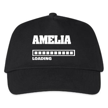 Amelia als Baby - Kinder Basecap - Schwarz - Vorne