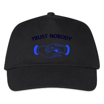 trust nobody - Kids’ Baseball Cap - black - Front