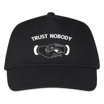trust nobody - Kids’ Baseball Cap - black - Front