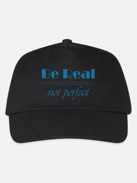 Be Real - Kinder Basecap - Schwarz