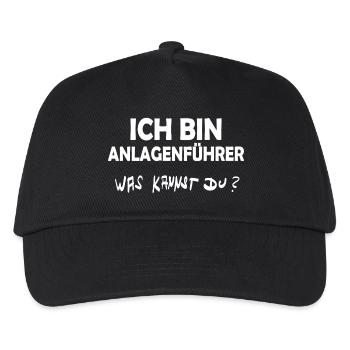 Beruf Anlagenfuehrer - Kinder Basecap - Schwarz - Vorne